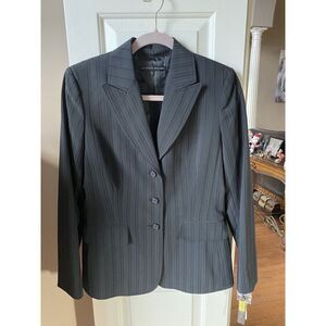 Antonio Melani Lined‎ Gray Pinstripe Women's Suit Jacket Size 6 NWT